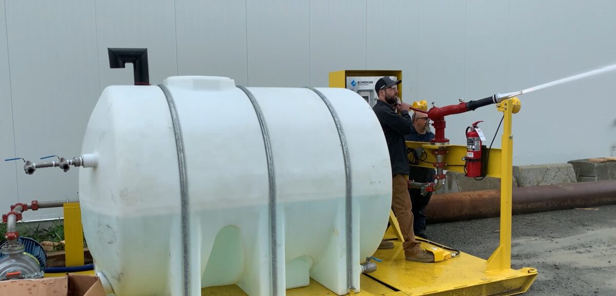 Technosub projet canon à eau et réservoir